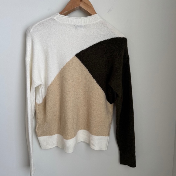 NWT J.Crew Factory Colorblock mockneck sweater in extra-soft yarn SZ XS - Picture 4 of 6